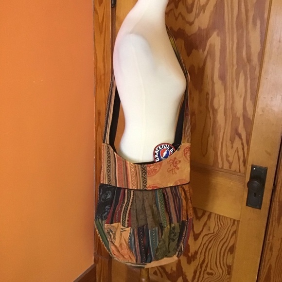 Grateful Dead NWT Orange Patchwork Purse - Picture 6 of 12